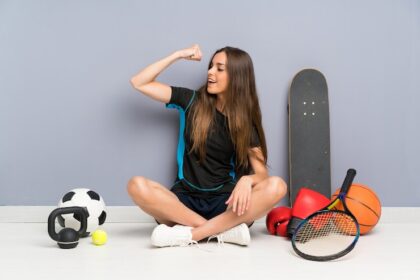 playing sports